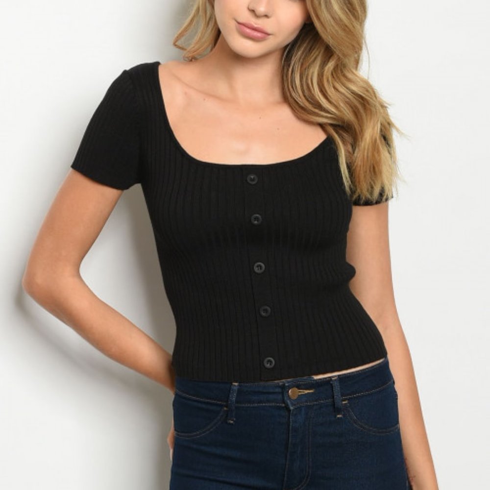 black sweater blouse